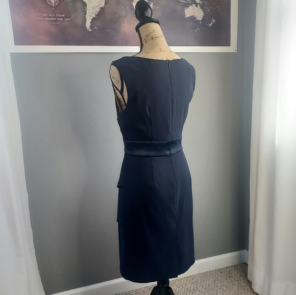 Connected Apparel,  woman's deep blue size 6 dress - Picture 3 of 8